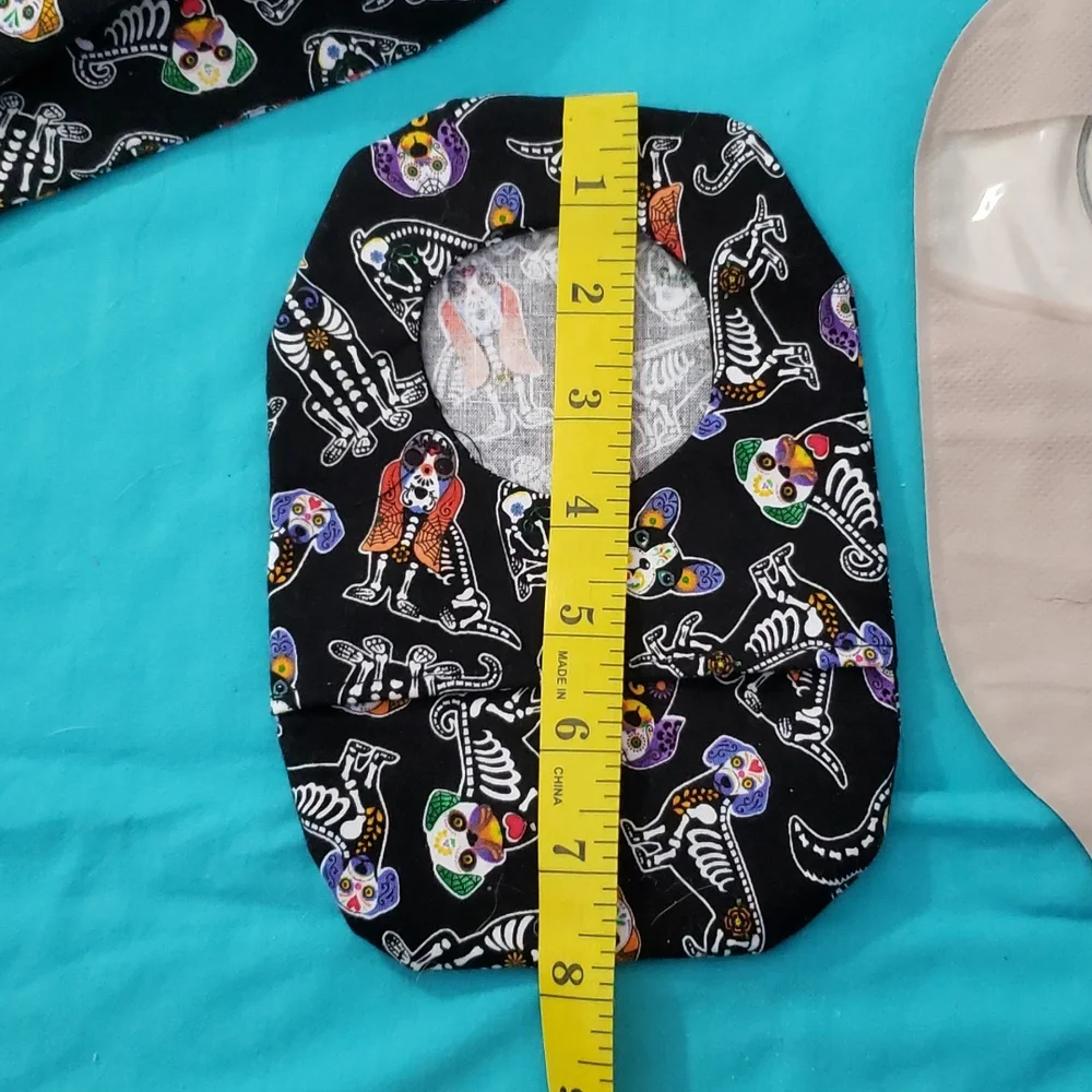 Hand Crafted Ostomy/Iliostomy bag cover w/matching reversible face mask